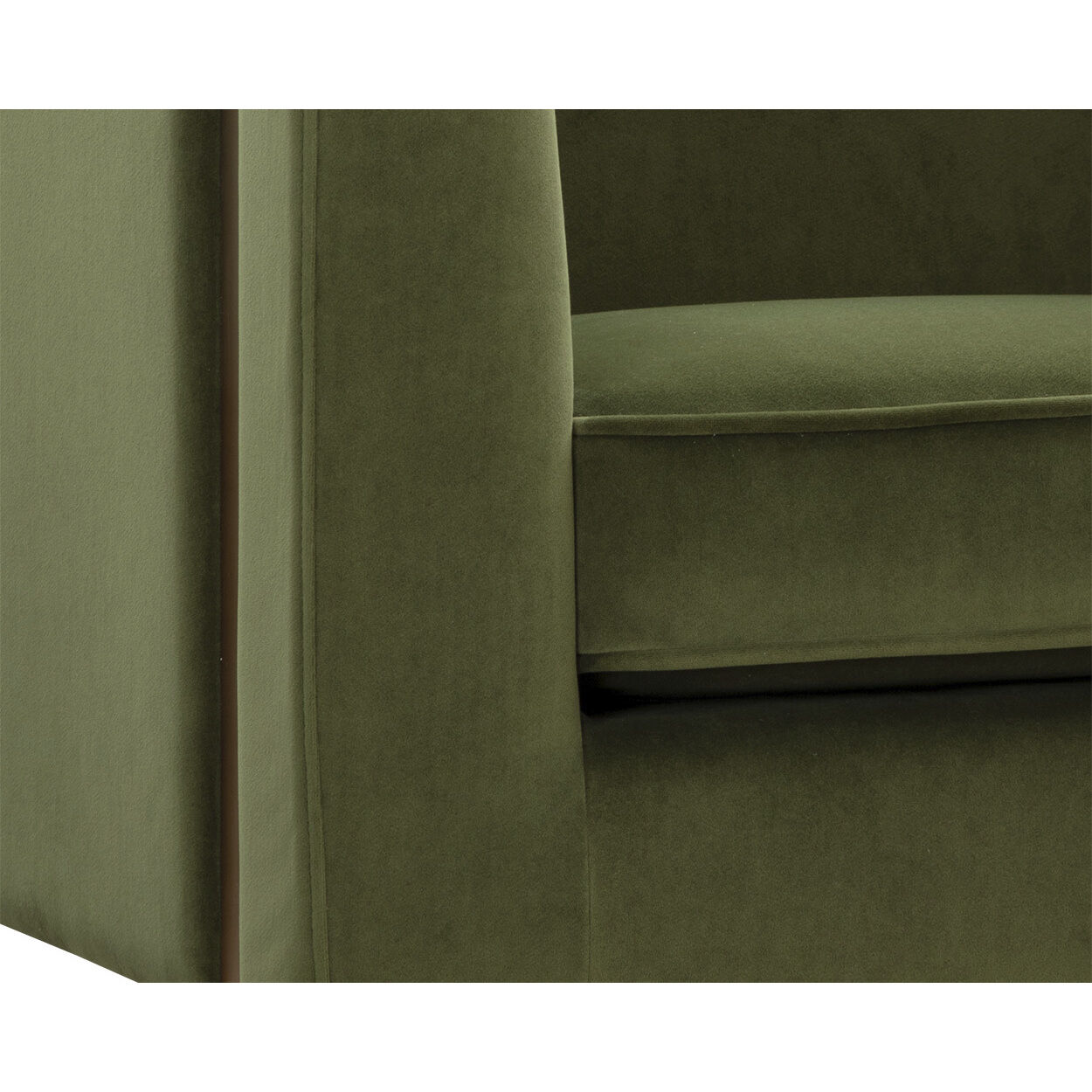 Yvette Gold / Meg Olive Armchair